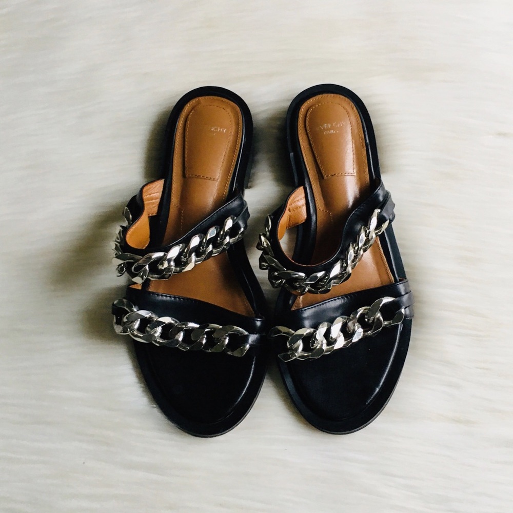 Givenchy Double Chain Flat Sandals - image 2